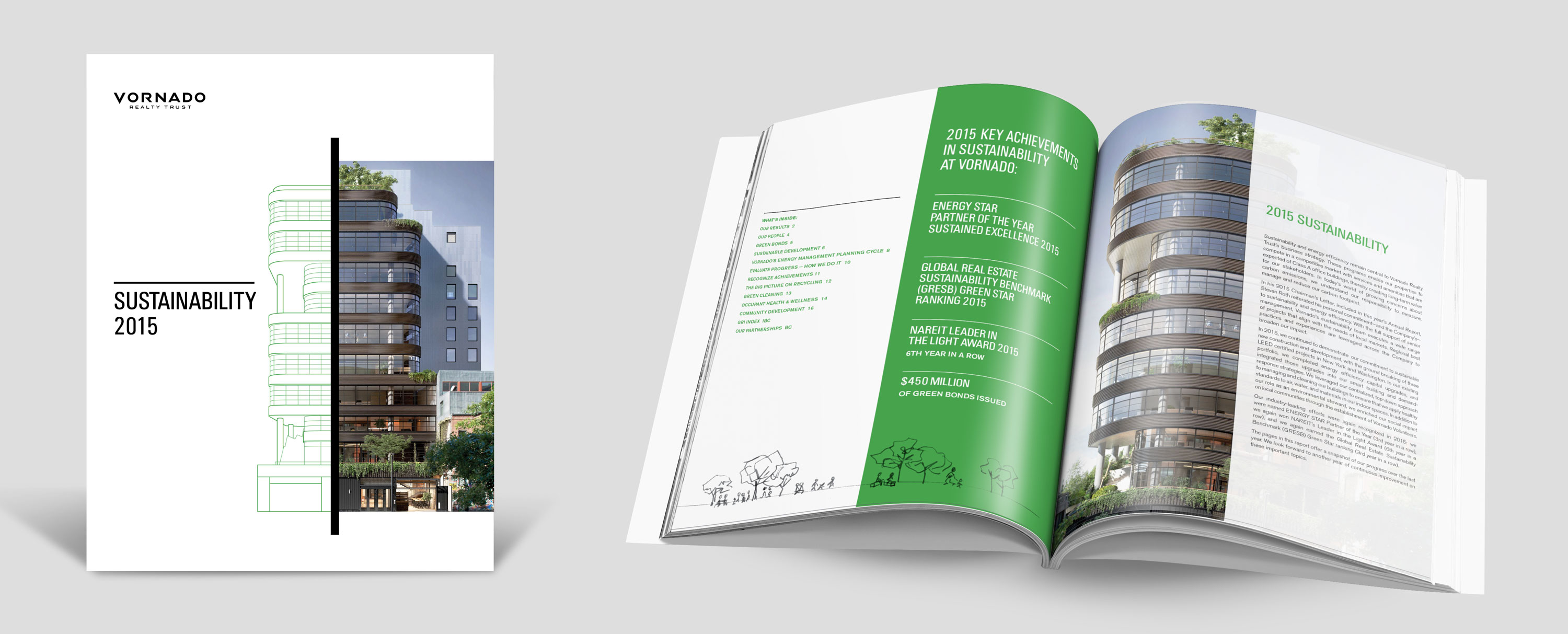 Vornado 2015 Sustainability Report page spread