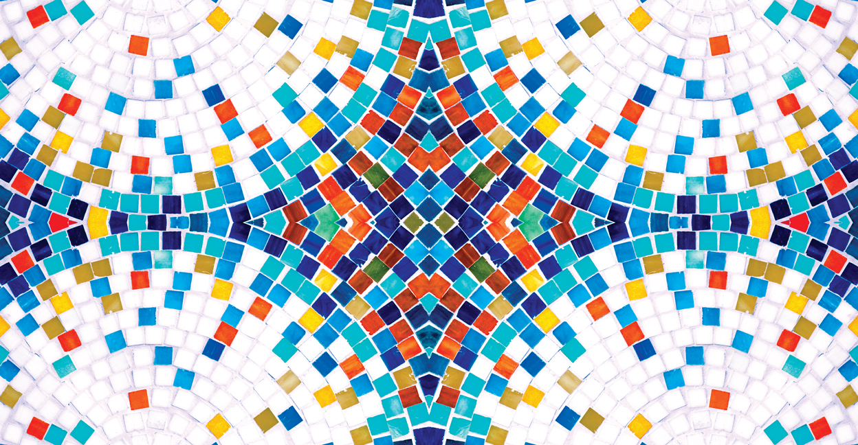 colorful tile mosaic 