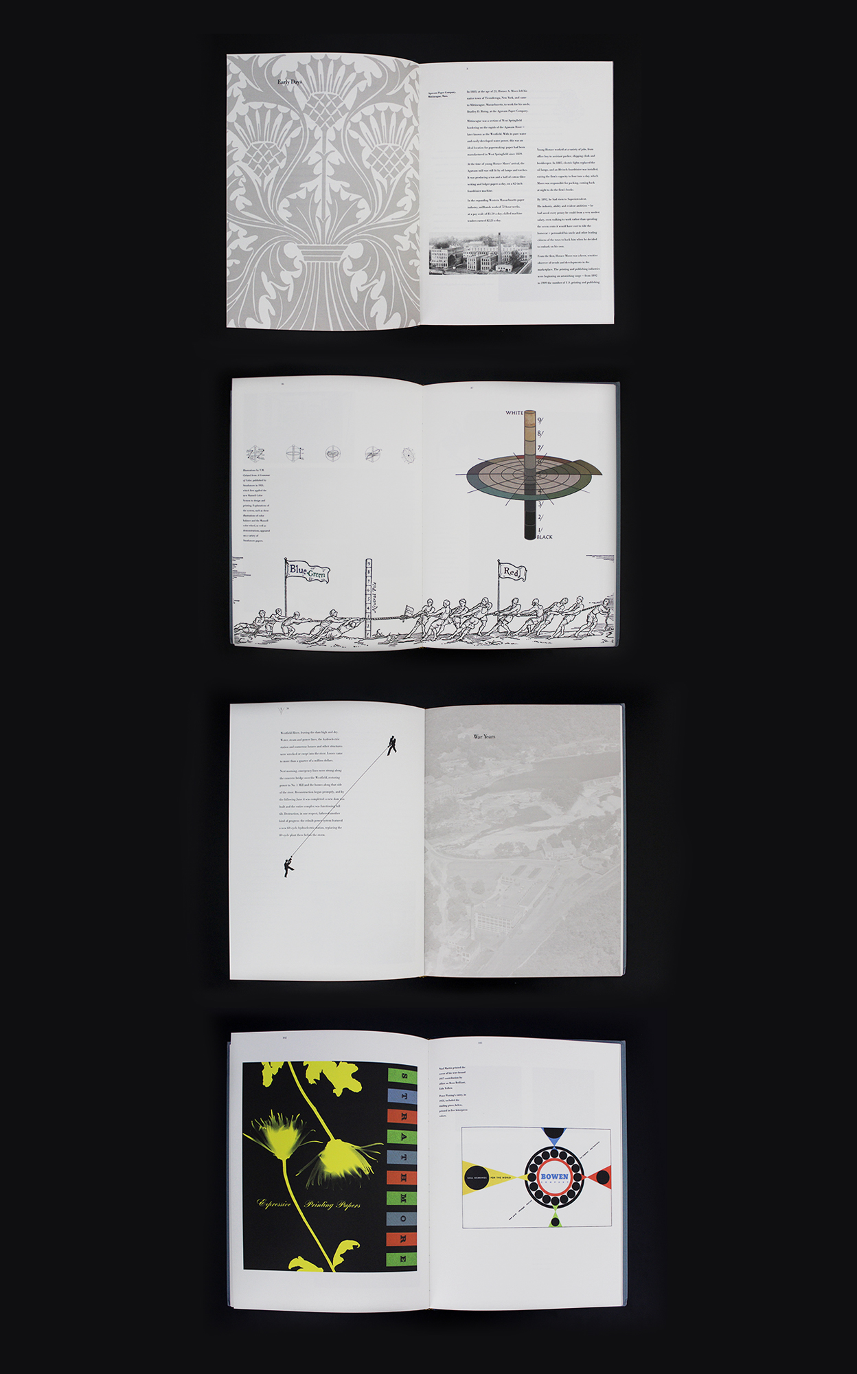 The 100th Anniversary series of page spreads