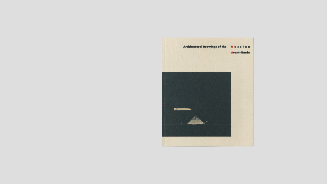 animation showing front cover of Russian Avant-Garde book and flipping to first pages