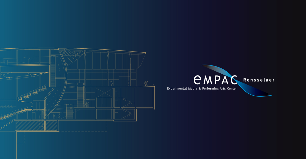 architectural sketch with EMPAC logo to right