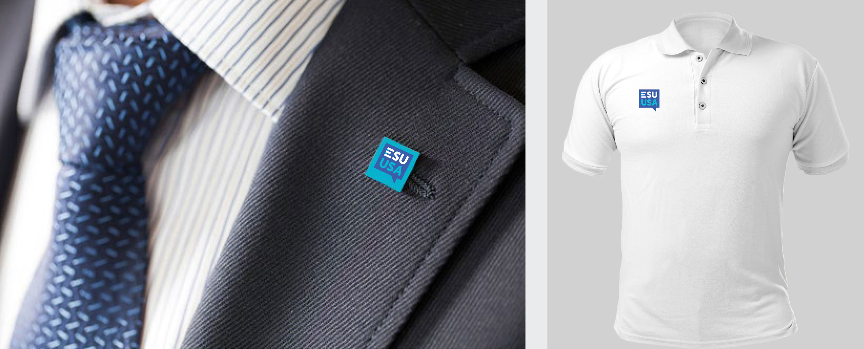ESU Tie Pin and Polo Shirt with the ESU Logo