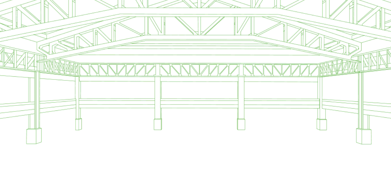 rendering of Moynihan Train Hall sliding from right to left revealing green linear