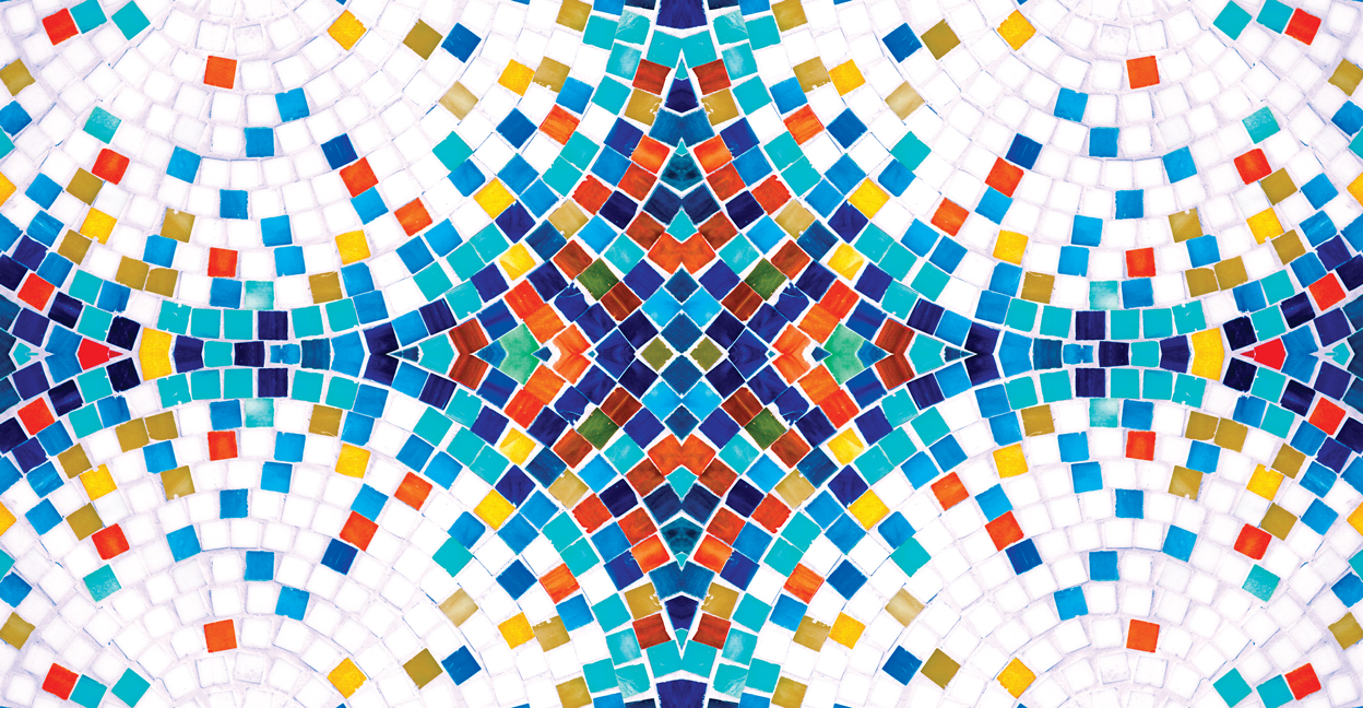 colorful tile mosaic 