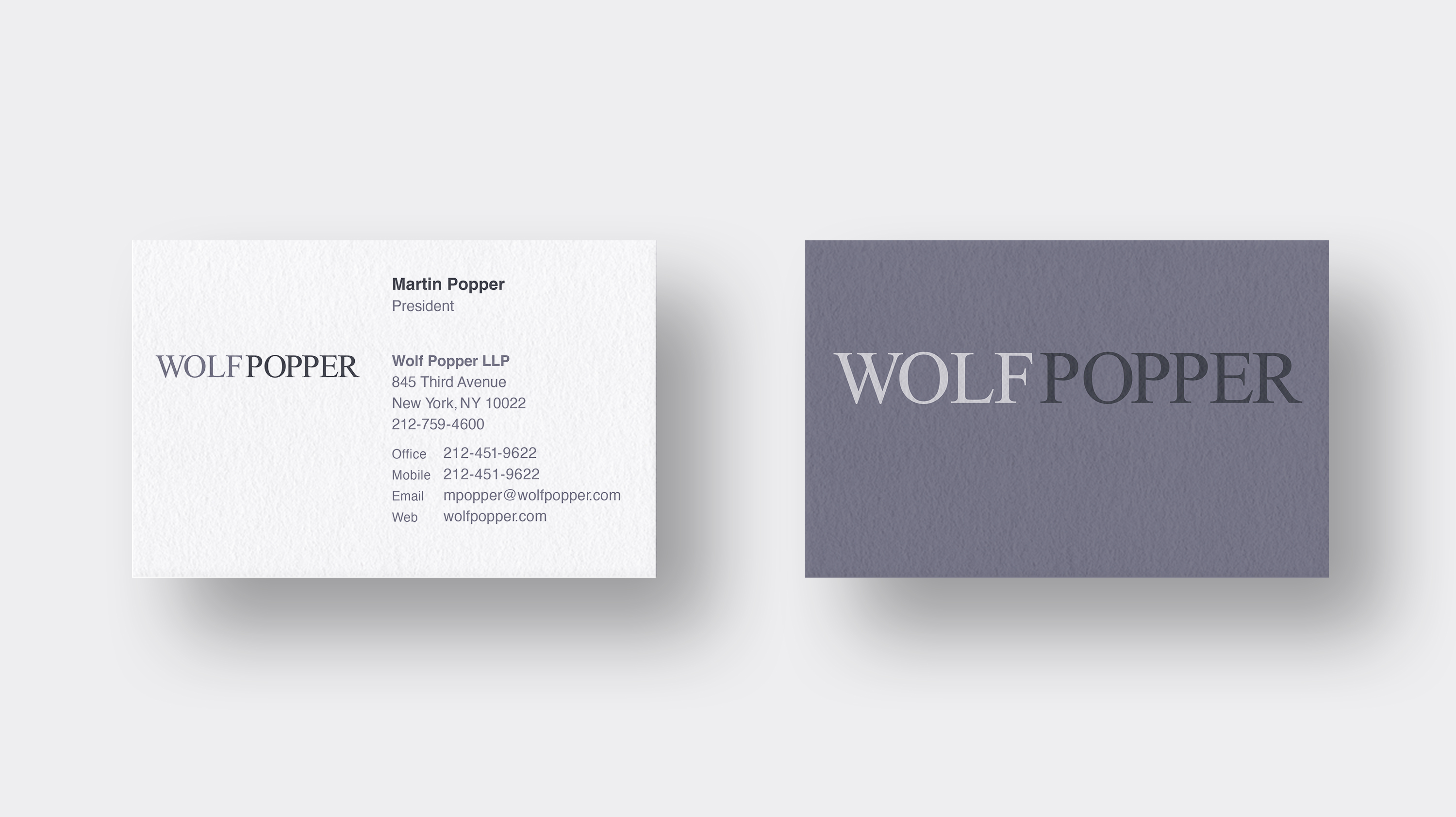 wolf popper business card 