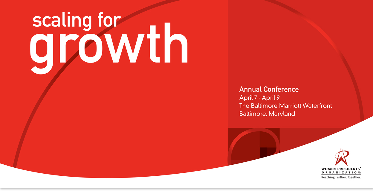 annual conference booklet cover design. text on swirling red background
