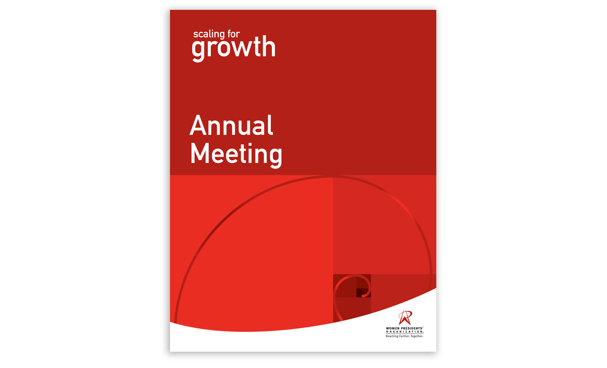 scaling for growth conference cover design
