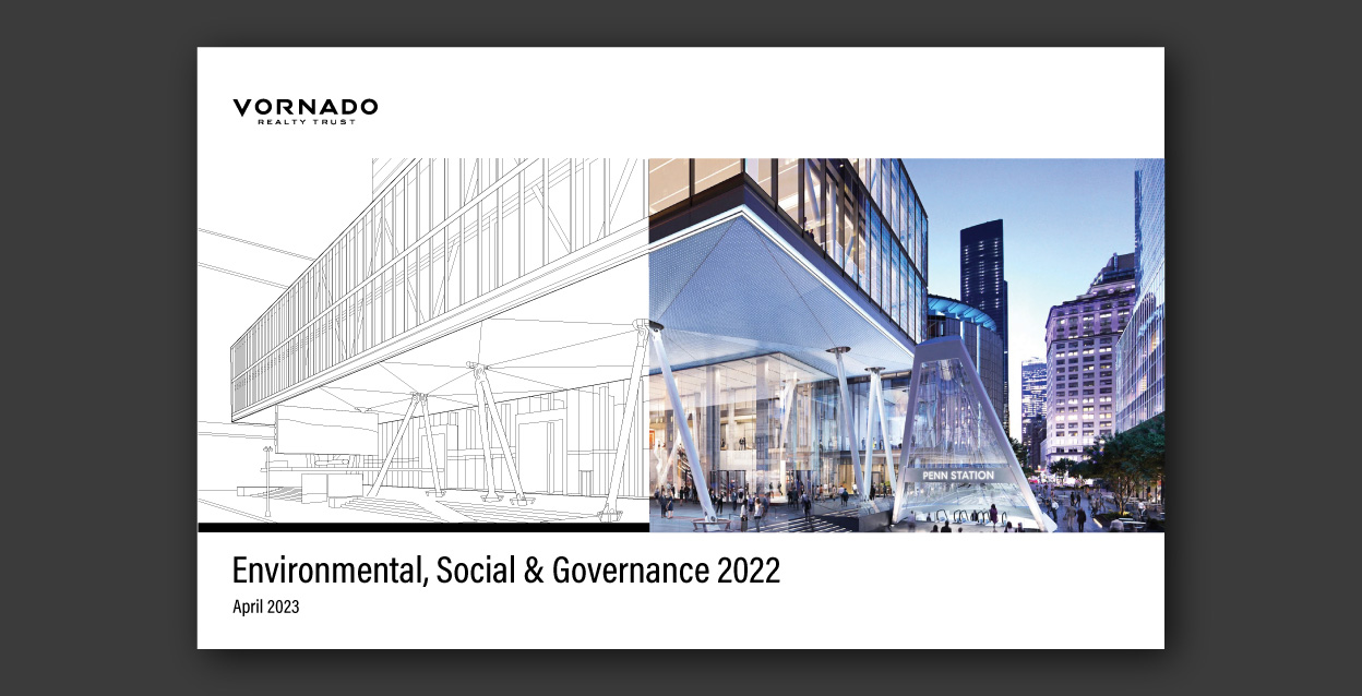 vornado 2022 ESG report cover